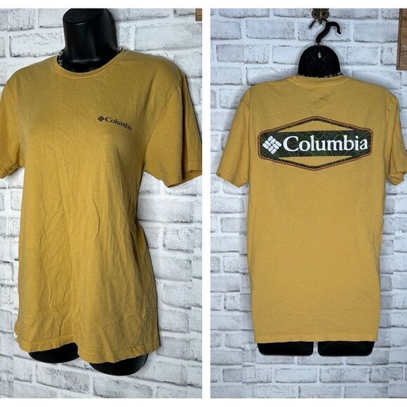 Columbia Logo Short Sleeve Tshirt Shirt Tee Size Medium - Picture 1 of 6